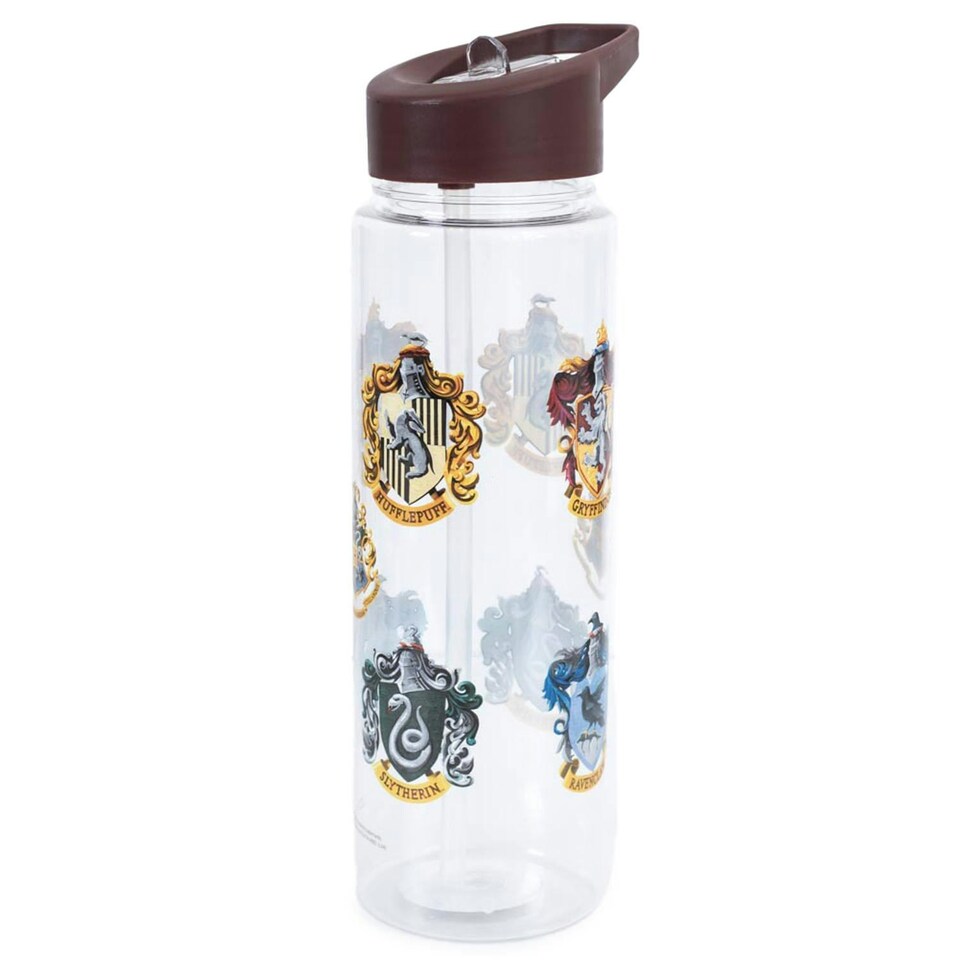 image 1 of Harry Potter House Crests Plastic Water Bottle - Multicoloured - One Size