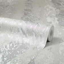 Nova Metallic Wallpaper in Cool Grey and Silver | Grey | Cool Grey and Silver | 53cm x 10m
