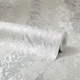 image 1 of Nova Metallic Wallpaper in Cool Grey and Silver | Grey | Cool Grey and Silver | 53cm x 10m