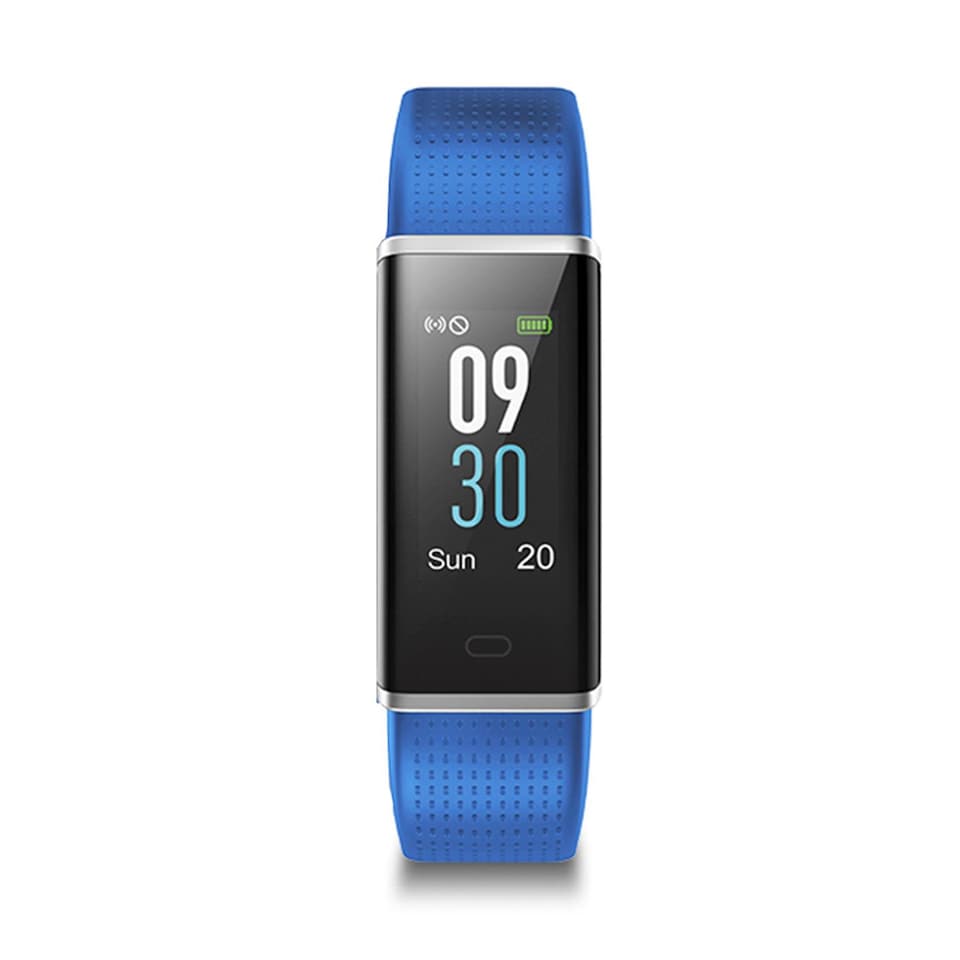 image 1 of Aquarius IP68 Waterproof Bluetooth Fitness Tracker Heart Rate Step Counter Blue