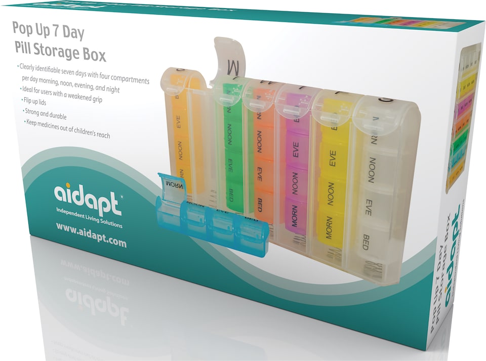 image 1 of Pop Up Pill Box 7 Day