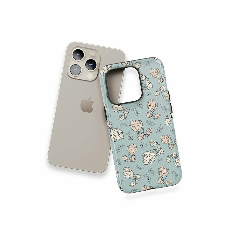 image 1 of Blossoming Phone Case | Blue | Galaxy S22 Ultra
Tough | Galaxy S22 Ultra
Tough