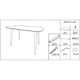 image 8 of Rectangular Dining Table 120cm - Modern 4 - 6 Seater Spacious Kitchen Table | Grey | Grey | 1