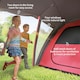 image 5 of Outsunny 4-6 Man Family Camping Tent w/ 2 Bedrooms, a Living Room | Grey | Grey