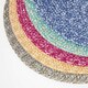 image 7 of Homescapes Pink Handwoven Round Placemats Set of 4 Pink