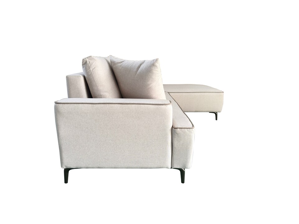 image 1 of The Milano Edge 3 Seater Left Hand Corner Sofa in Grey or Beige | Cream | One Size