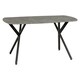 image 2 of Athens Dining Set with 4 Avery Velvet Chairs Grey | Concrete Effect/Grey