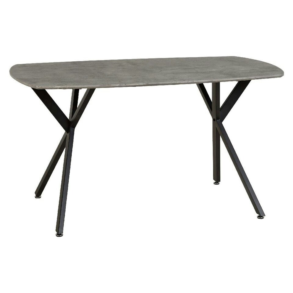image 1 of Athens Dining Set with 4 Avery Velvet Chairs Grey | Concrete Effect/Grey