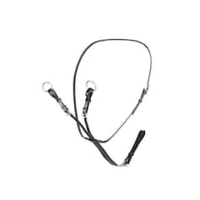 Velociti Leather Horse Running Martingale - Black - X Full