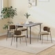 image 8 of HOMCOM Folding Dining Table, Extendable Kitchen Table for Small Space, Drop Leaf Table for 2-4 People, Grey