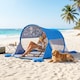 image 2 of Outsunny Portable Automatic Pop Up Beach Tent Outdoor Camp Shelter Blue