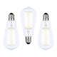 image 1 of BHS 3 Pack of 6 Watt LED ES E27 Vintage Filament Teardrop Bulb | Clear | Warm White | 3