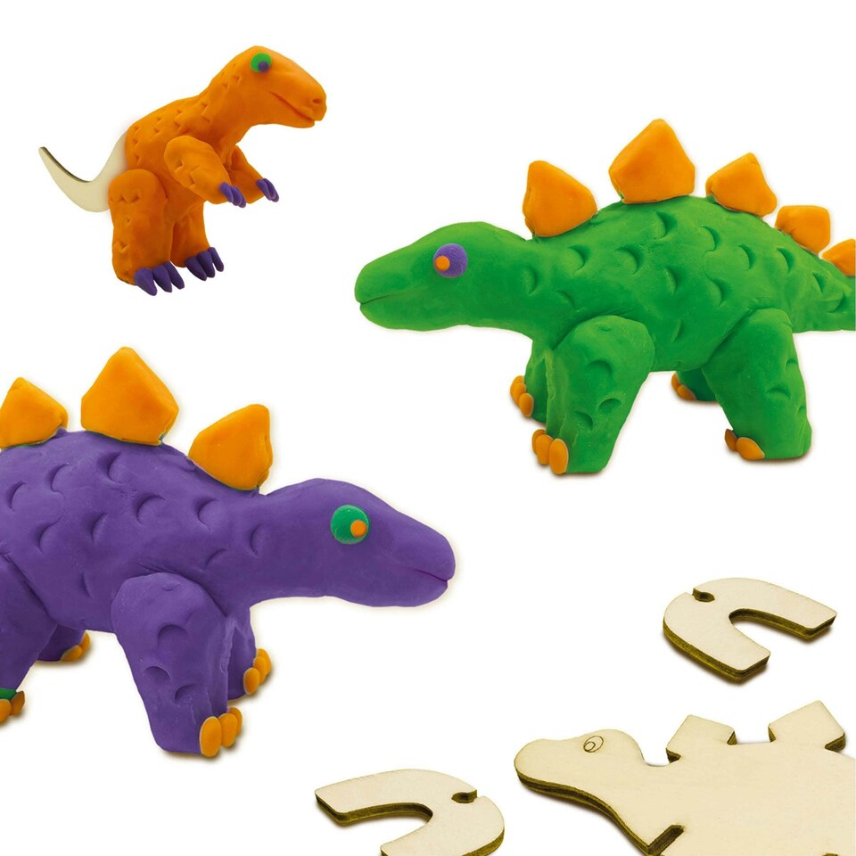 image 1 of SES Creative  Dinosaurs Wooden Skeletons Dough