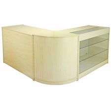 Saturn Maple Shop Counter & Retail Display Set Brown