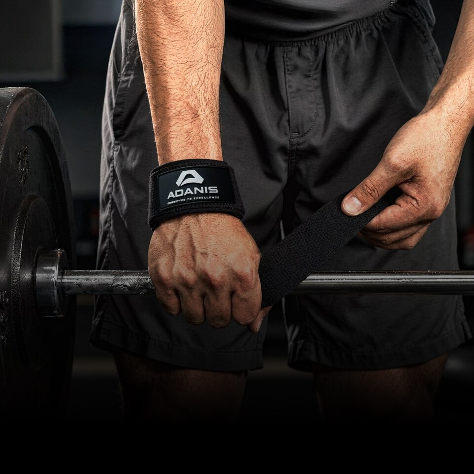 image 1 of Adanis Weight Lifting Straps for Gym and Heavy Lifts