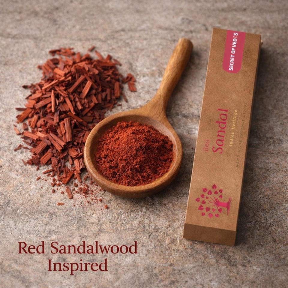 image 1 of Red Sandal Incense Sticks 100g Approx. 75 Sticks – Scented Home Fragrance Agarbatti