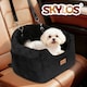 image 9 of Skylos Dog Booster Car Seat Safe Puppy Travel Carrier Bed Bag Basket Pet | Black | Black