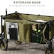 image 8 of Outsunny Folding Wagon Garden Cart Collapsible Camping Trolley for Outdoor