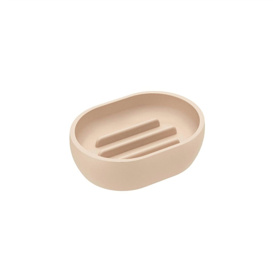 image 1 of Cosmic Counter Sand Soap Dish with Durable Resin for Bathroom, Beige