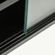 image 8 of HOMCOM 5-Tier Wall Display Shelf Unit Cabinet w/ Shelves Glass Doors Black
