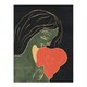 image 1 of The Heart Hjertet Painting Munch Vintage Huge Wall Art Print 18X24 In