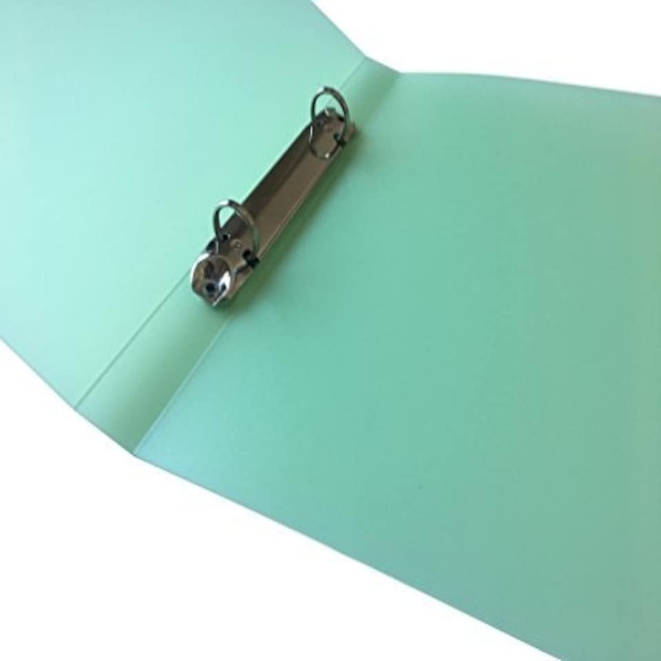 image 1 of Pack of 10 A5 Slim Green Translucent Ringbinders by Janrax