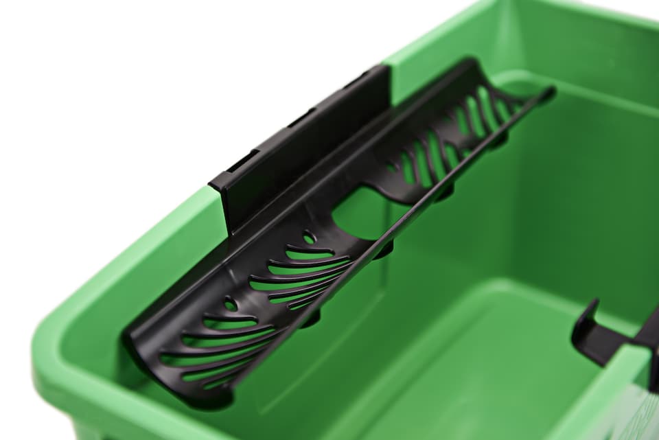 image 1 of Bucket Window & Car Cleaner 12Ltr MultiUse With Inbuilt Storage Shelves for Window Squeegees & Glass Washers Bucket by UNGER
