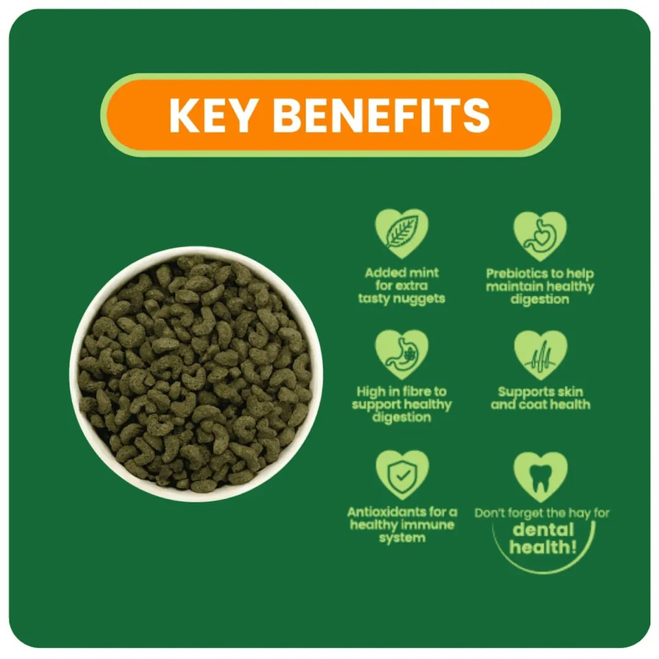 image 1 of Burgess Excel Adult Guinea Pig Nuggets With Mint - 3KG