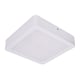 image 1 of ValueLights Lacey White Square IP44 Integrated LED Recessed Bathroom Ceiling Light | White