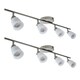 image 1 of Set of 2 Tecoma - Satin Nickel with Glass 4 Way Adjustable Spotlights