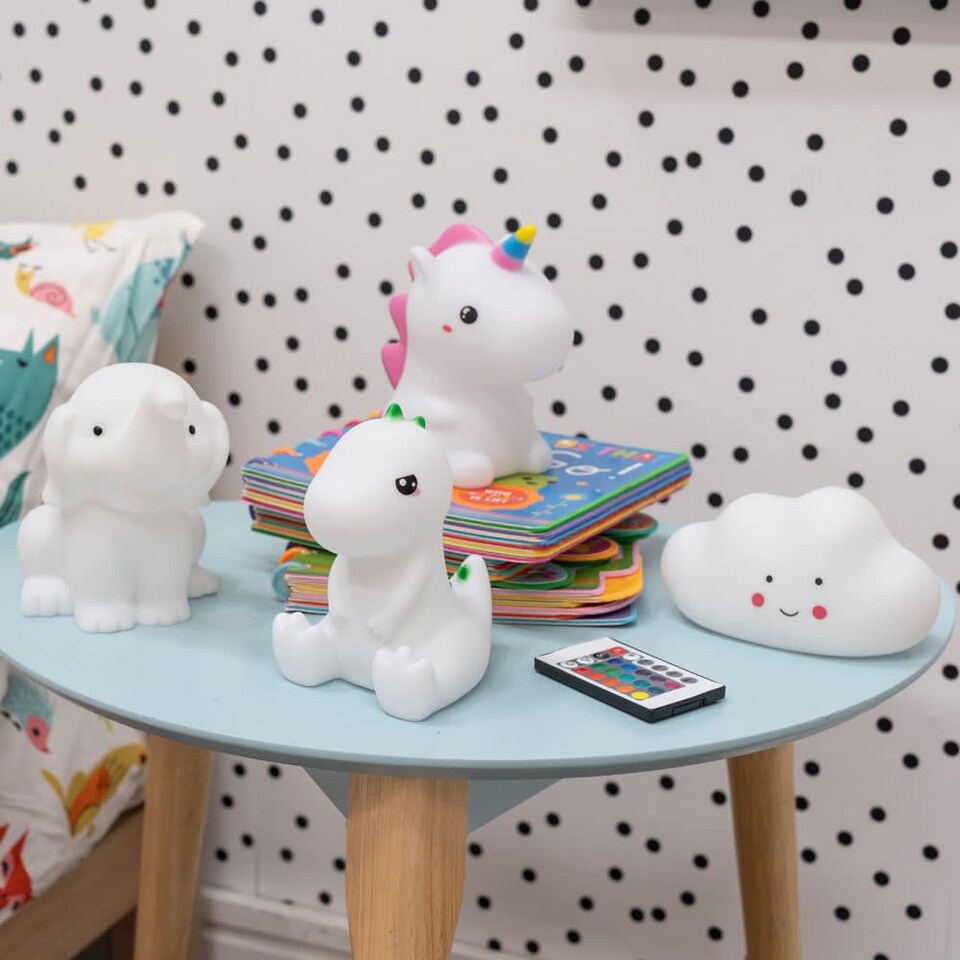 image 1 of ValueLights Childrens Elephant Multi-Coloured LED Night Light