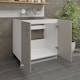 image 3 of JD Greta Adjustable Legs Kitchen Sink Unit 800mm Cabinet With Doors - Cashmere Matt