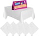 image 1 of SOL 5pk White Paper Table Covers 90x90cm Tablecloths for Parties | White