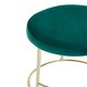 image 5 of Interiors by Premier Manhattan Green Velvet Bar Stool
