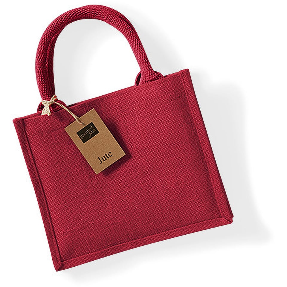 image 1 of Westford Mill Jute Mini Gift Bag (6 Litres)