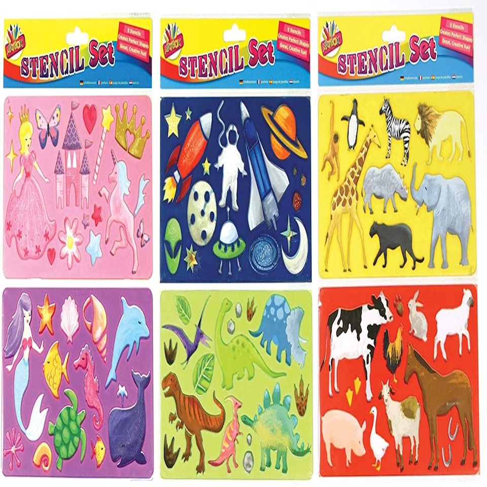 image 1 of Pack of 2 Fun Stencils