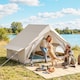 image 2 of Outsunny Inflatable Tent Waterproof for 2-4 Person | Cream | Beige | 300 x 210 x 190 cm