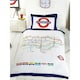 image 2 of Rapport Tube Map Duvet Cover Set - White - Single White | Single