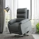 image 2 of HOMCOM Power Lift Recliner Chair Reclining Armchair for Living Room, Grey Grey