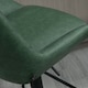 image 8 of HOMCOM Bar Stools Set of 2, Adjustable Bar Chairs 360 Degree Swivel, Green
