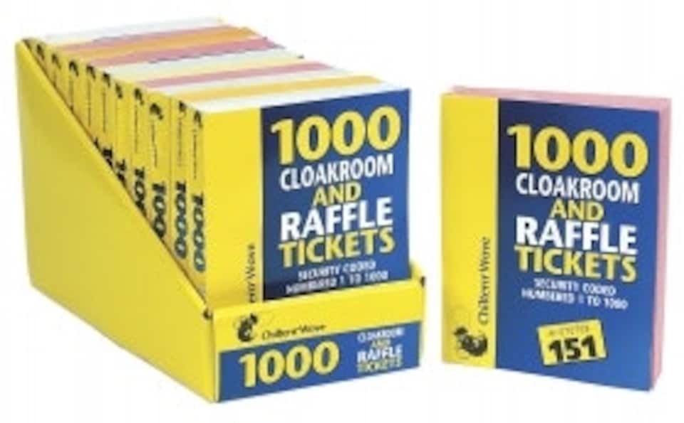 image 1 of 1000 Raffle & Cloakroom Tickets