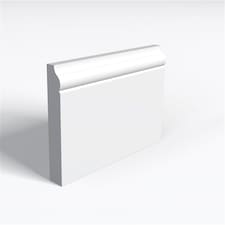 Pack of 20 (Total 20 Units) - Moisture Resistant MDF Primed Ovolo B Skirting Board - 18mm (T) x 194mm (H) x 4200mm (L)