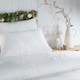 image 2 of Duvet Day Snow Crystal Tufted Soft Touch Super King Duvet Set | White | Super King | 1