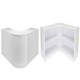 image 1 of Zodiac Brilliant White Shop Counter & Retail Display Set White