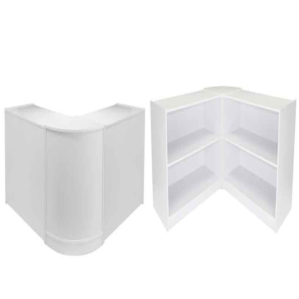 image 1 of Zodiac Brilliant White Shop Counter & Retail Display Set White