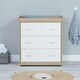 image 5 of Babymore Veni 2 Piece Room Set - Oak White