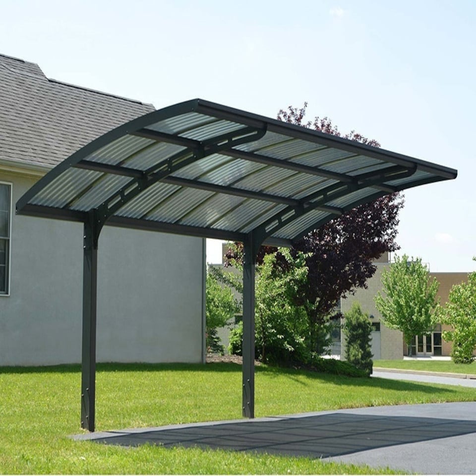 image 1 of Carport Arizona Wave Single 5000 Single - Polycarbonate - L495 x W289 x H273.5 cm - Grey Grey