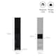 image 4 of VonHaus Shrewsbury Black Tall Bathroom Cabinet Freestanding