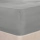 image 1 of OHS Plain Soft Microfibre 30cm Deep Fitted Bed Sheet, Double - Grey