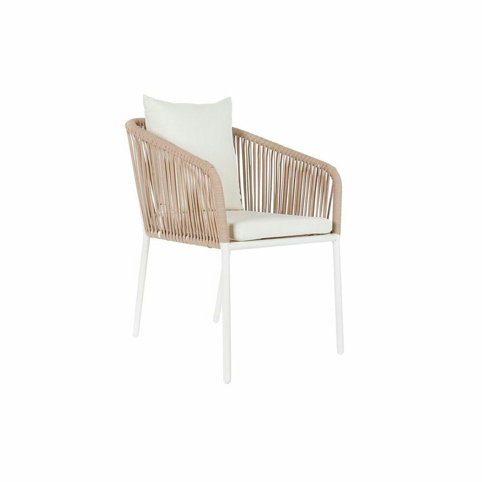 image 1 of Table set with chairs DKD Home Decor Beige 78 cm 163 x 95 x 6 cm Brown